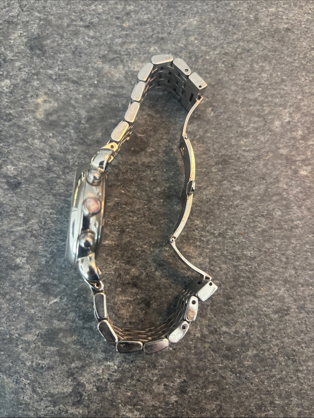 Michele White Dial Silver Bracelet Chronograph Watch - Picture 2 of 3